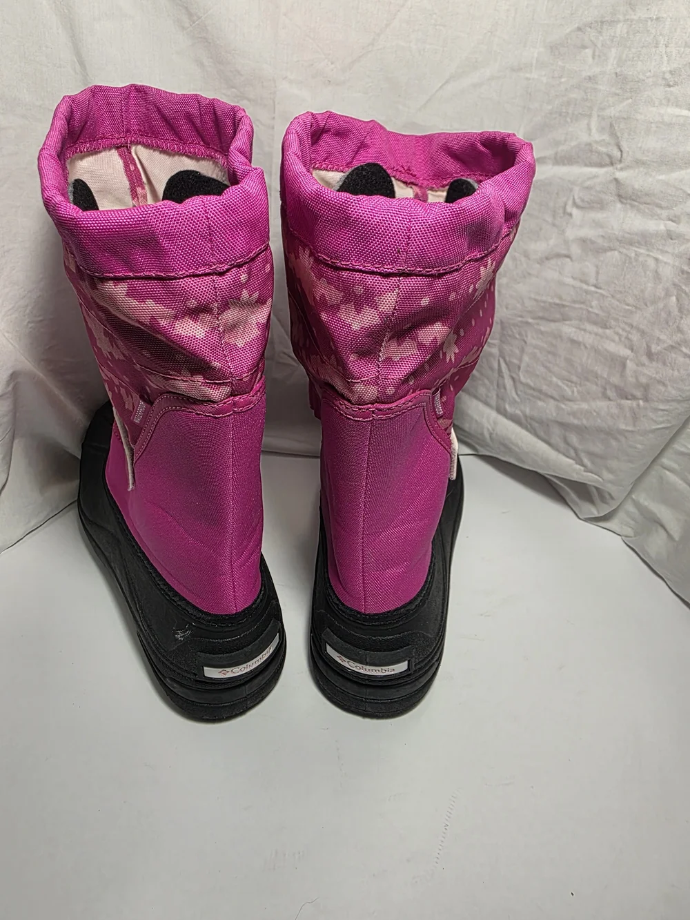 Columbia Girls Magenta Floral Winter Boots